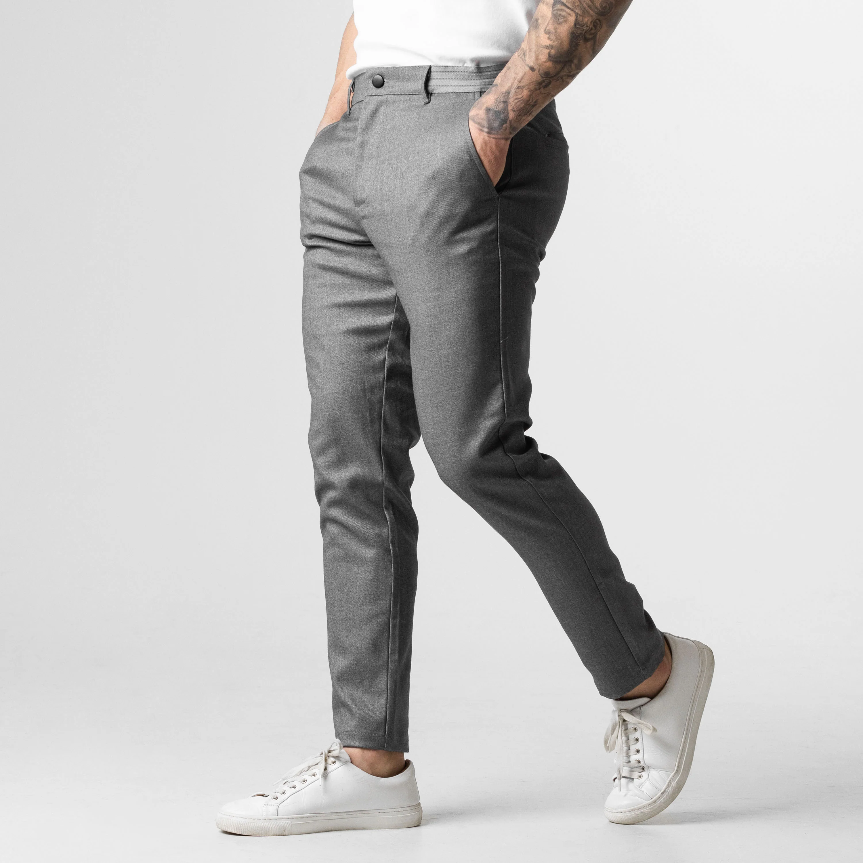Active Chinos V2 - Carbon Grey - Image 3