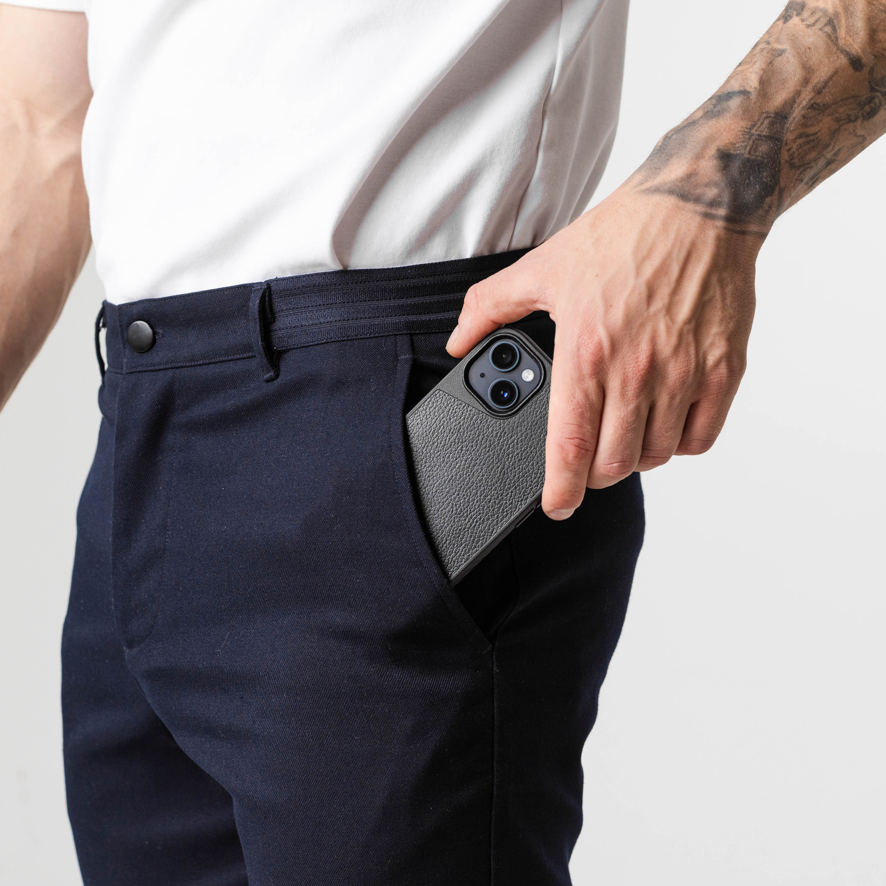 Active Chinos V2 - Navy - Image 4