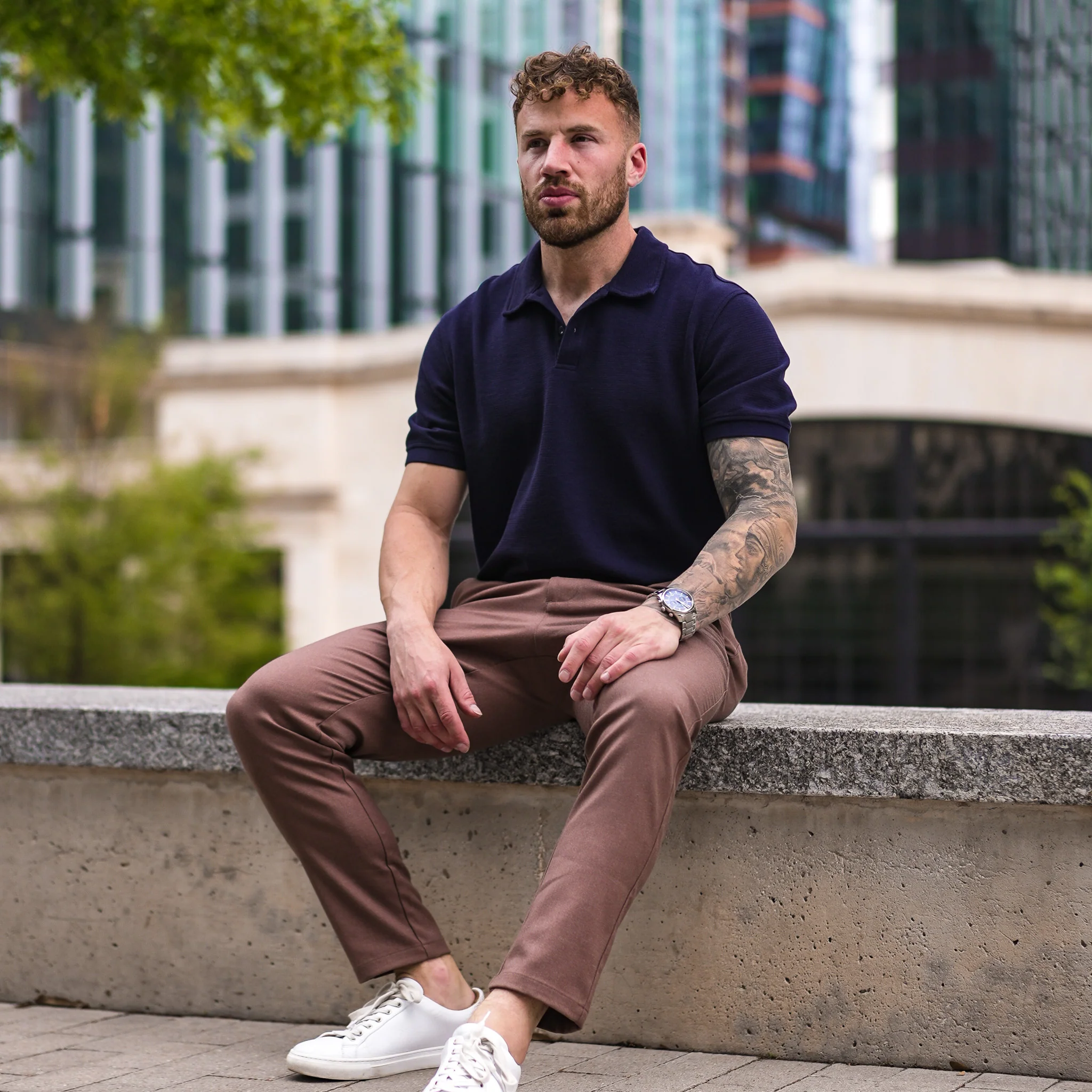 Active Polo - Navy - Image 3