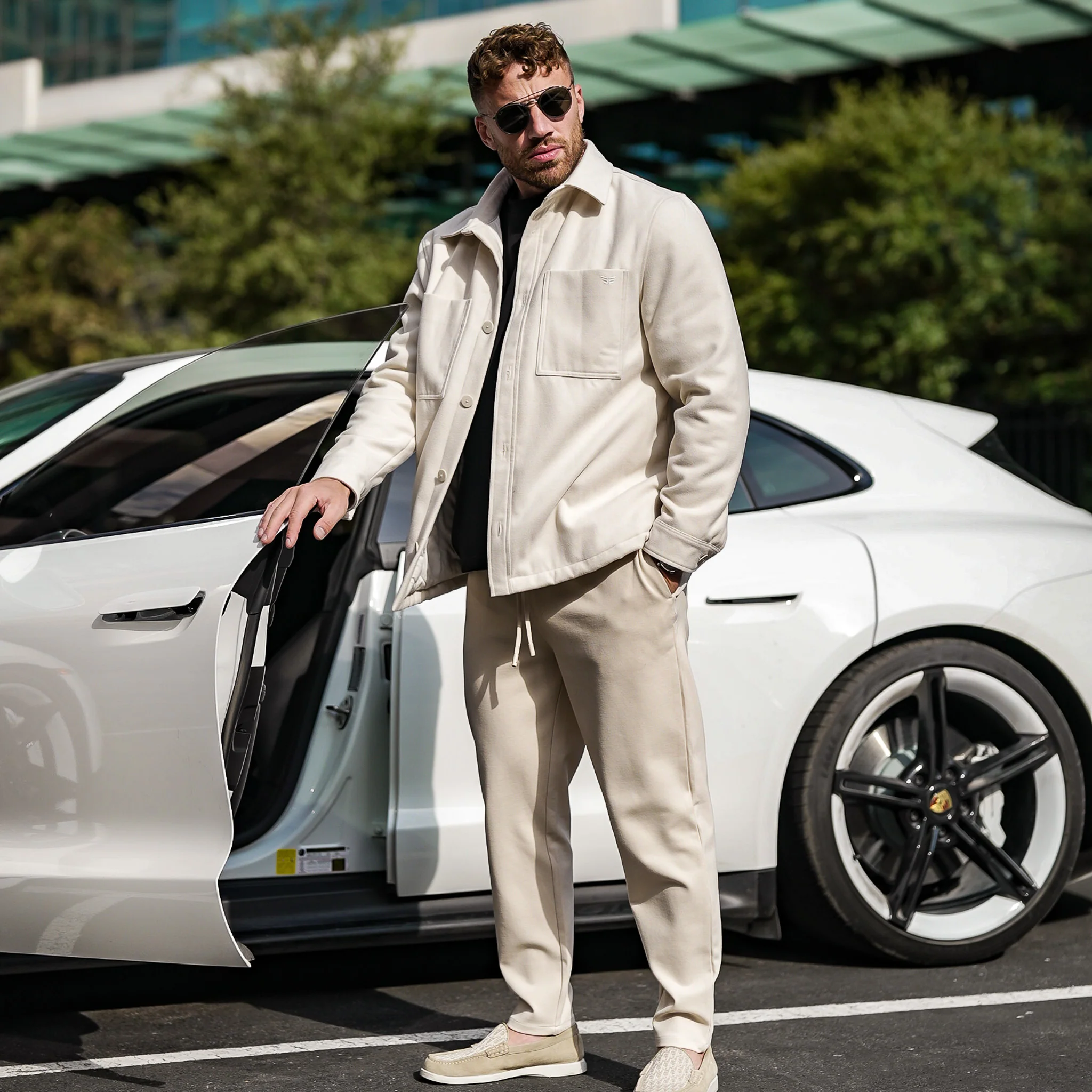 Casual Chinos - Cream - Image 3