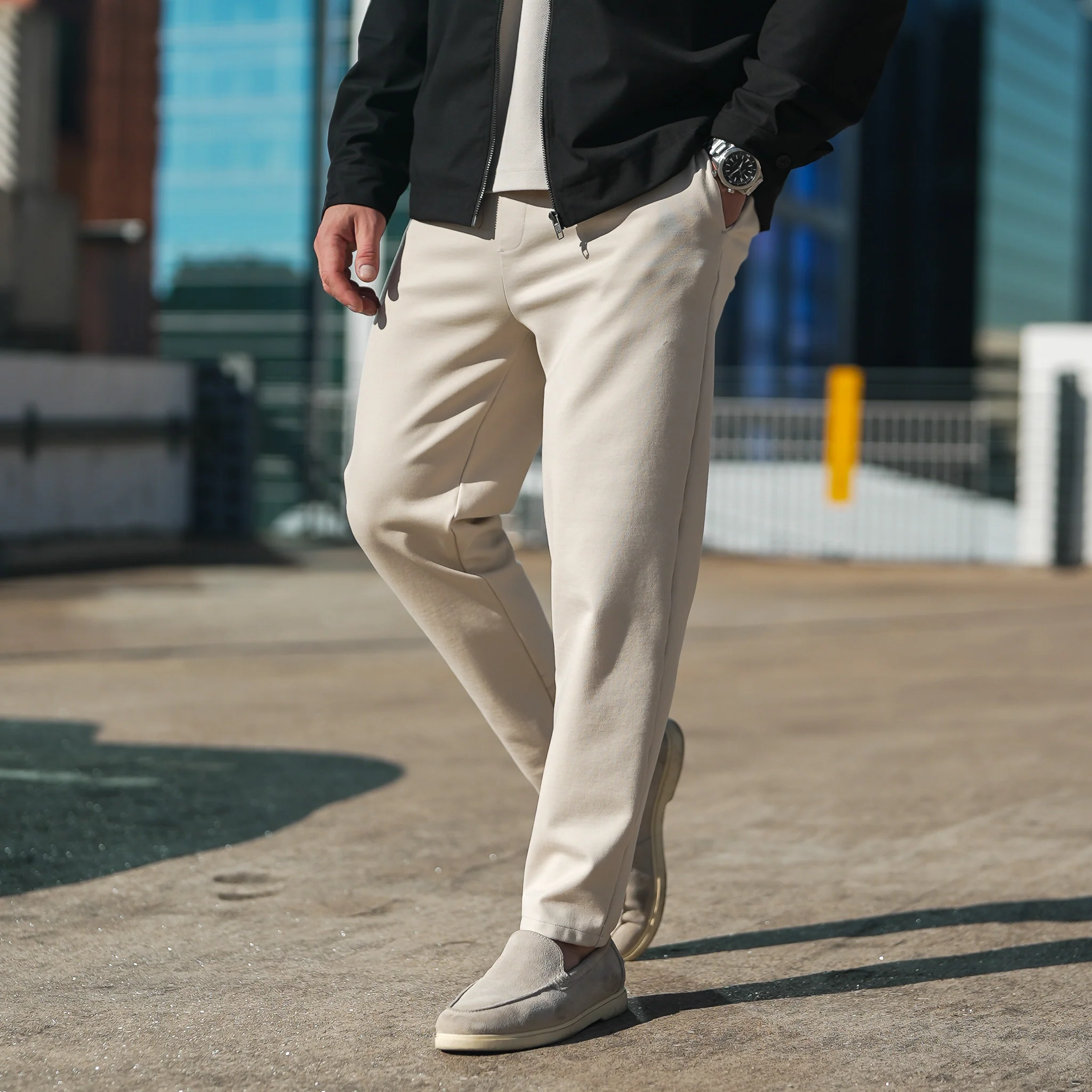Casual Chinos V2 - Cream - Image 3