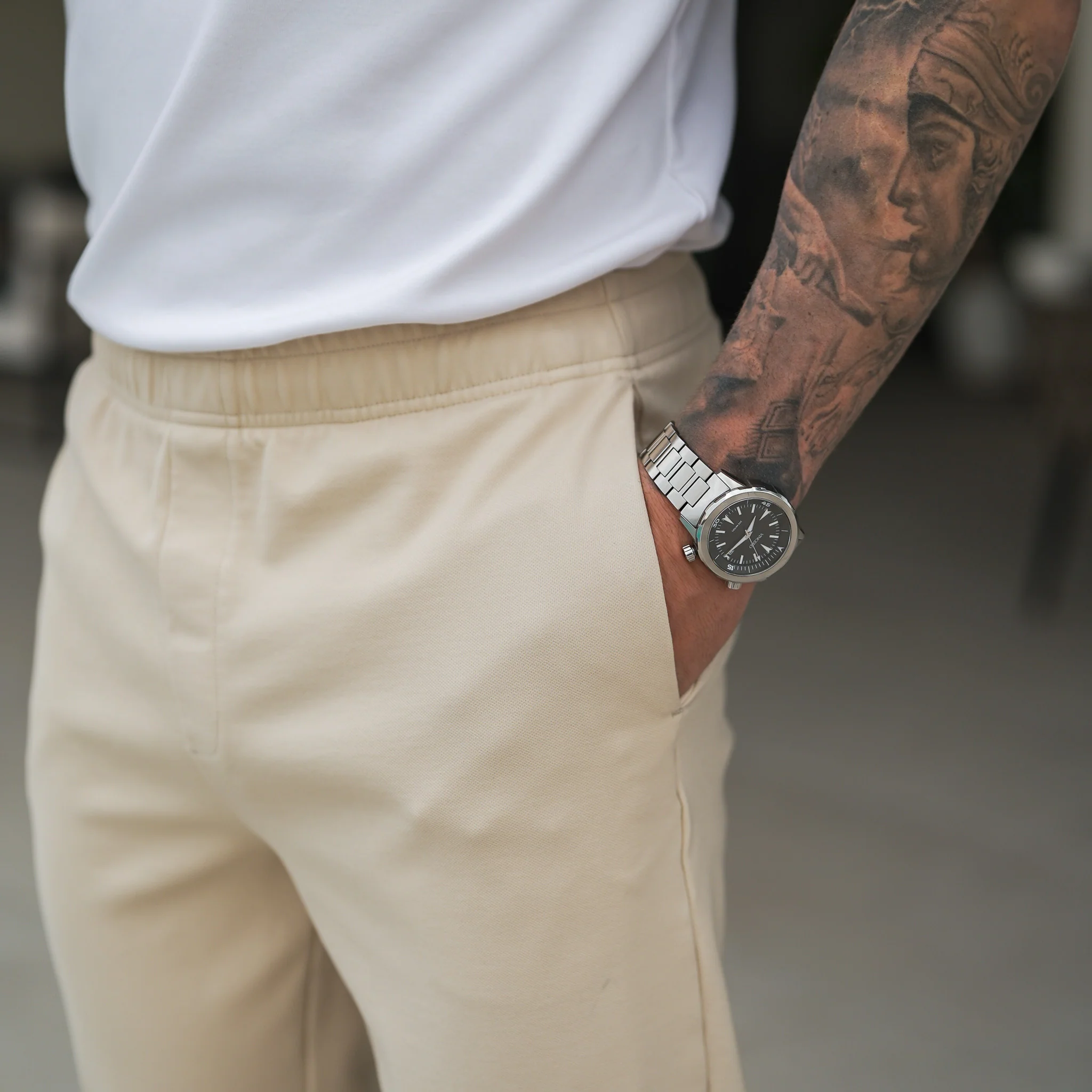 Casual Chinos V2 - Cream - Image 5