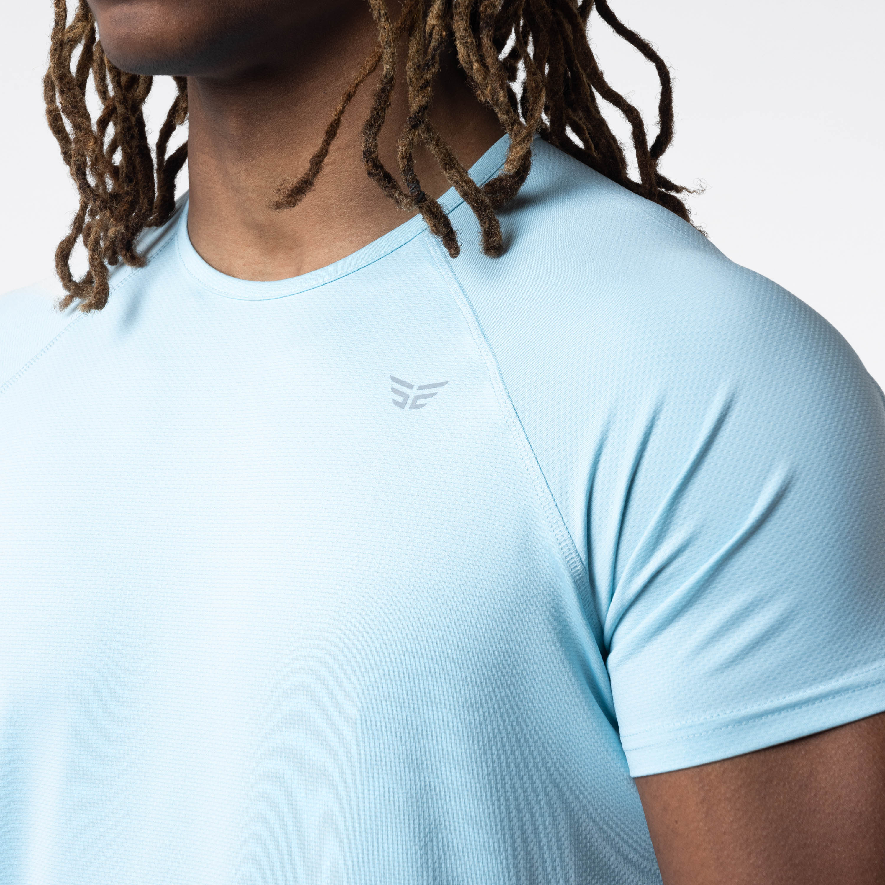 Enhanced Mesh Tee V2 - Light Blue - Image 4