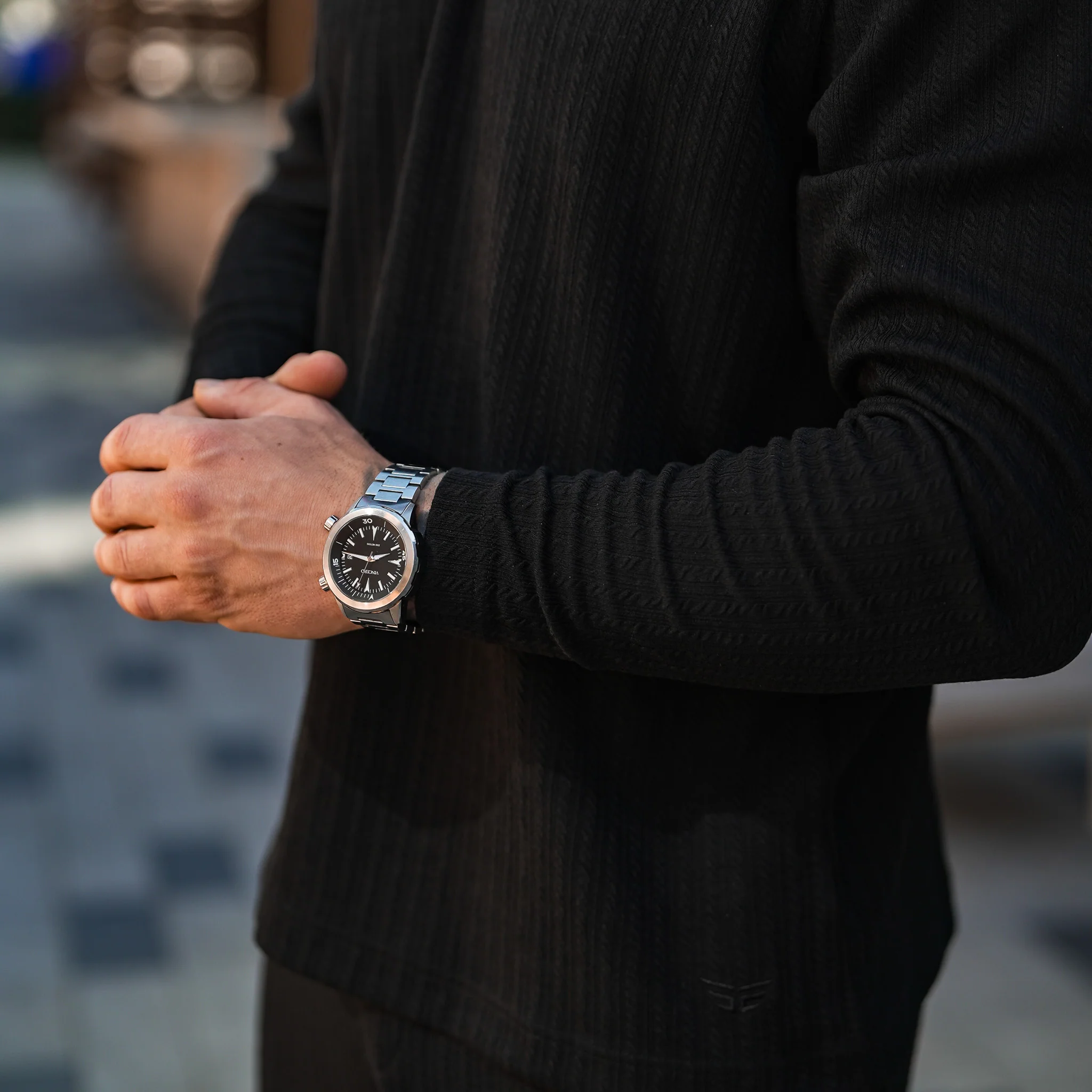 Monaco Longsleeve Polo - Black - Image 3