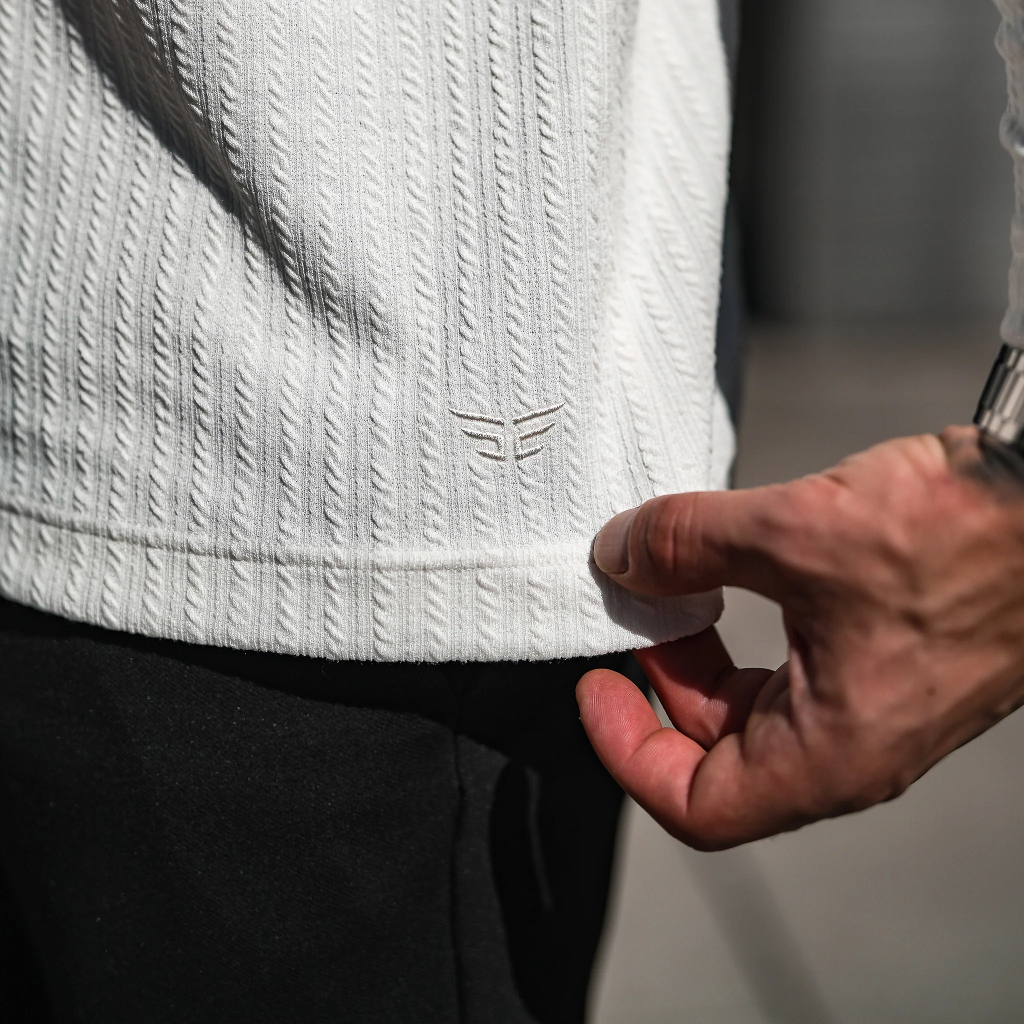 Monaco Longsleeve Polo - Cream - Image 4