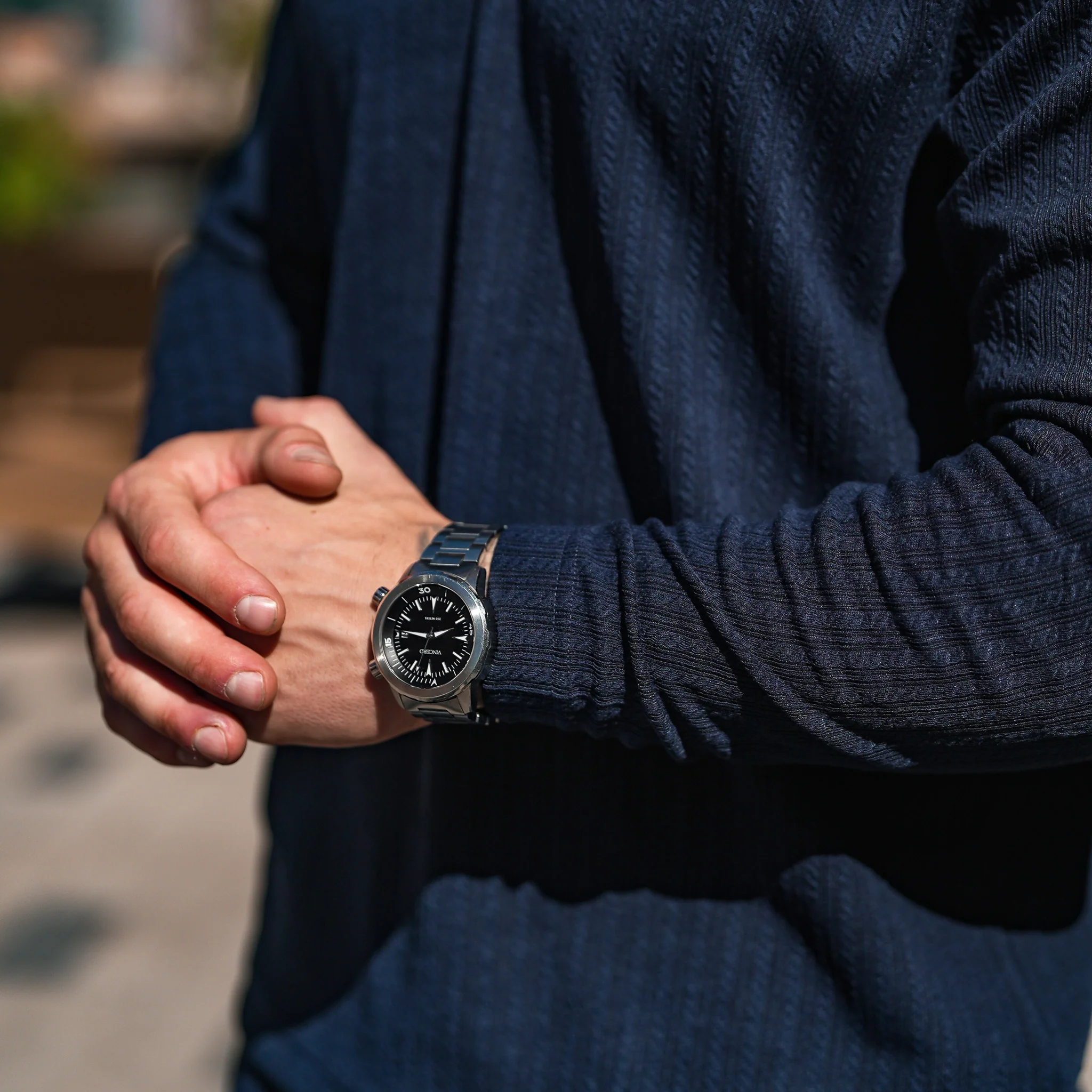 Monaco Longsleeve Polo - Navy - Image 3