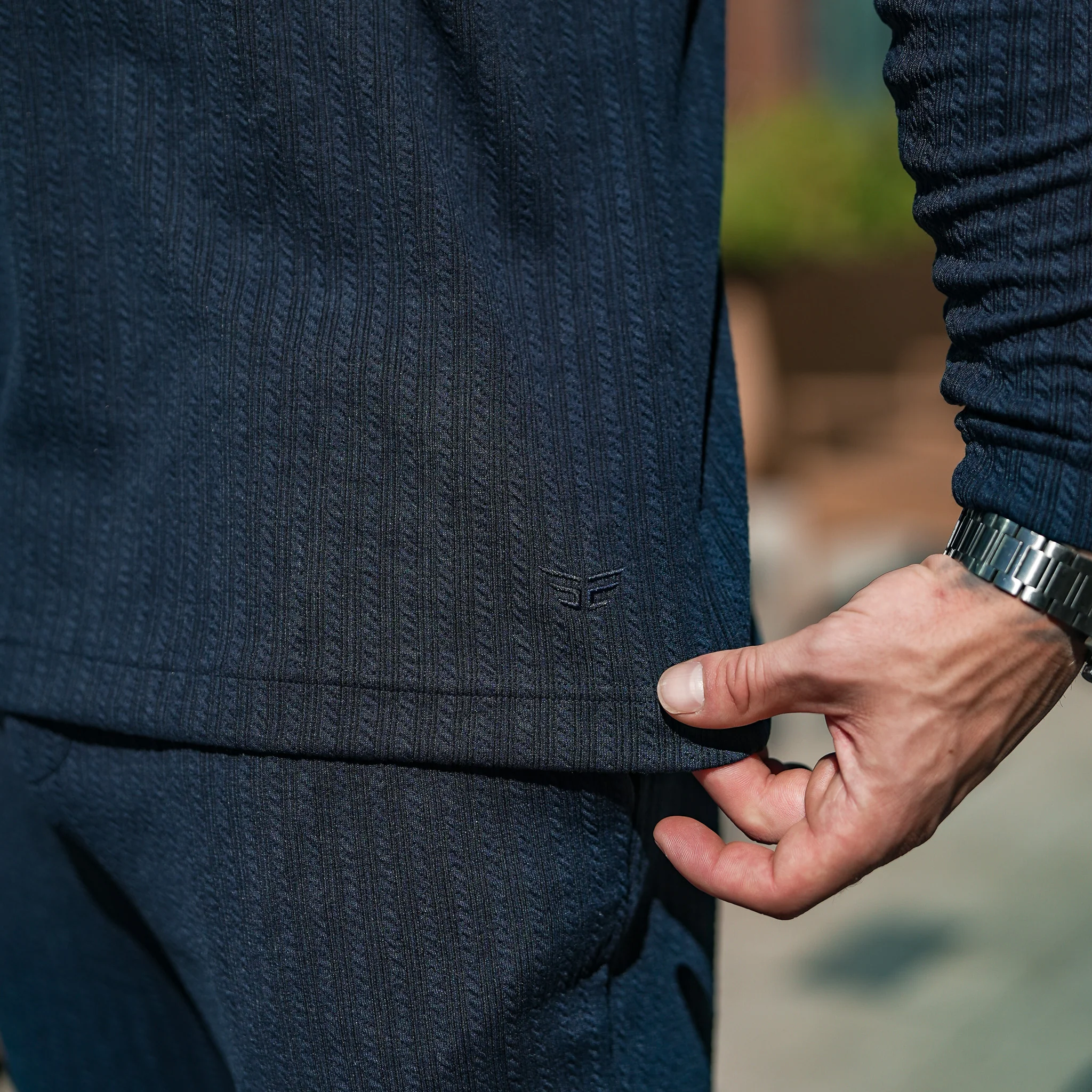 Monaco Longsleeve Polo - Navy - Image 4