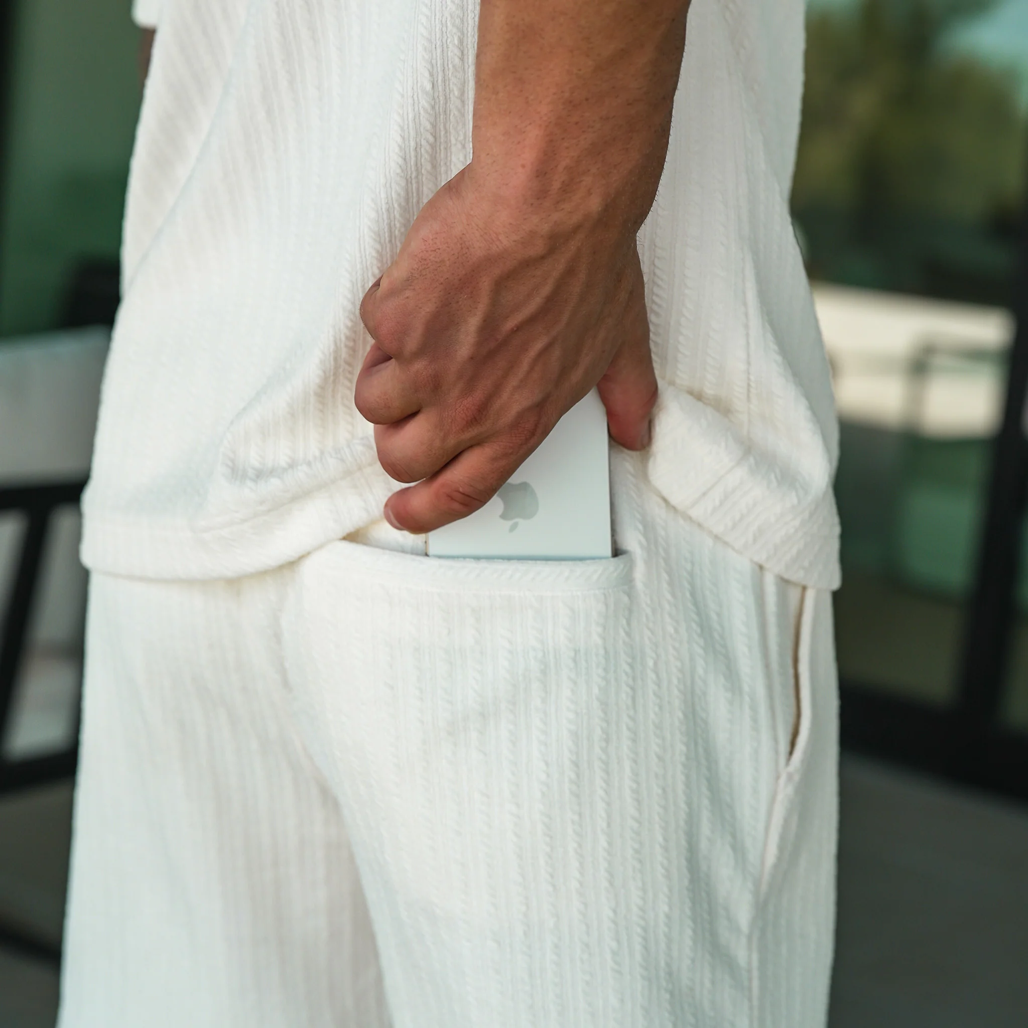 Monaco Shorts - Cream - Image 5