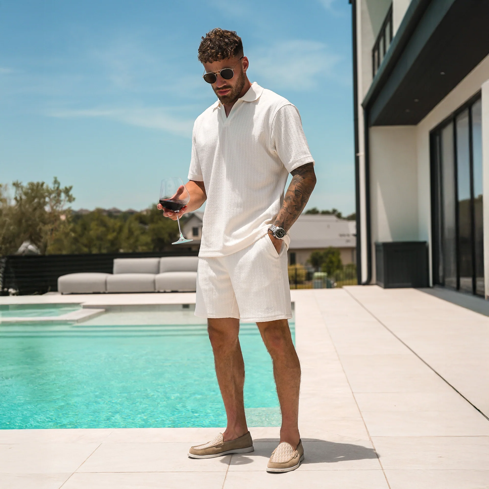 Monaco Shorts - Cream - Image 6