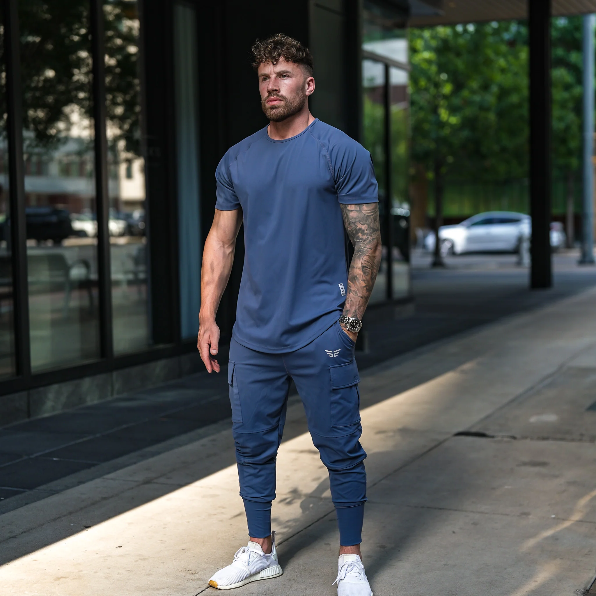 Performance Tech Joggers - Steel Blue - Image 10