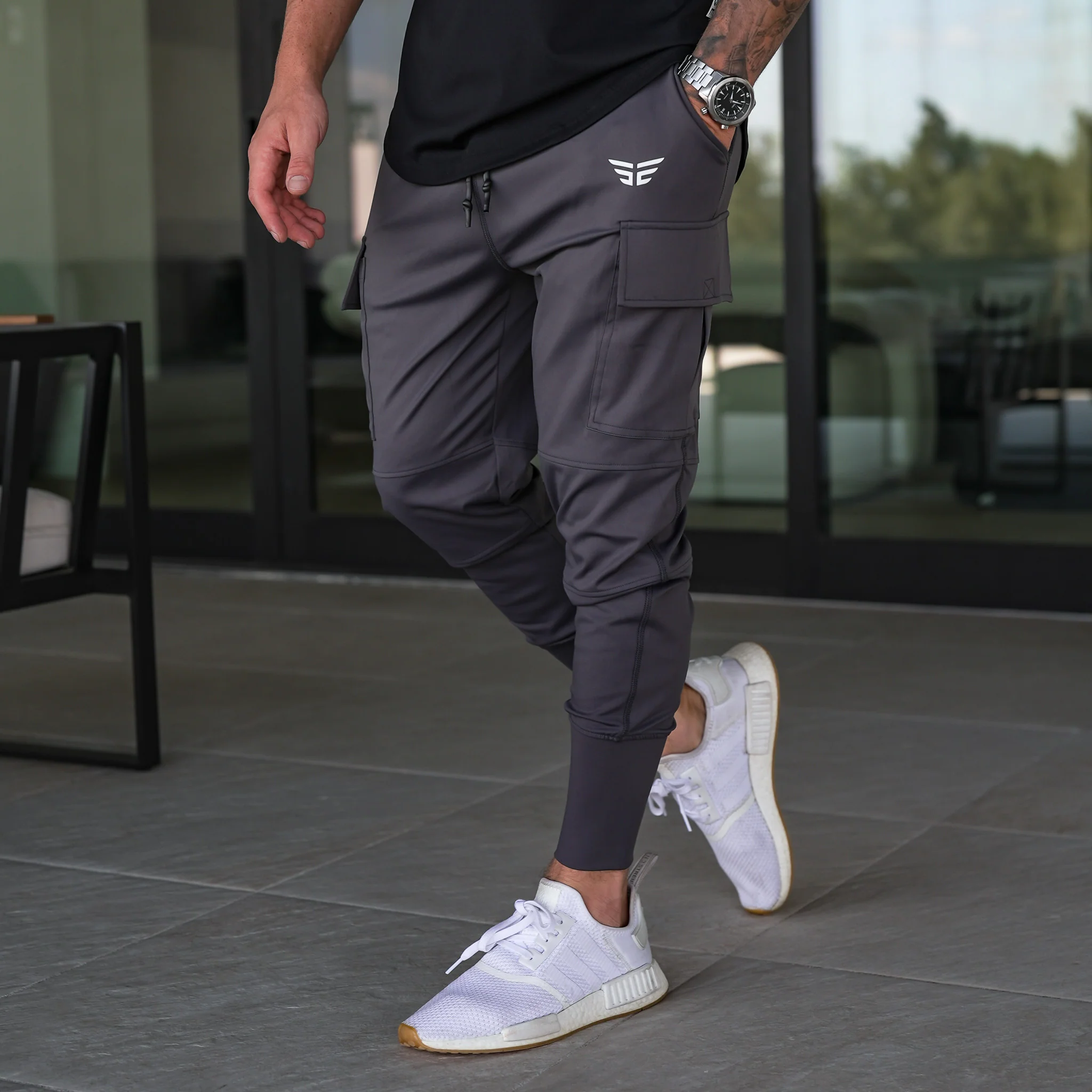 Performance Tech Joggers - Shadow Grey - Image 3