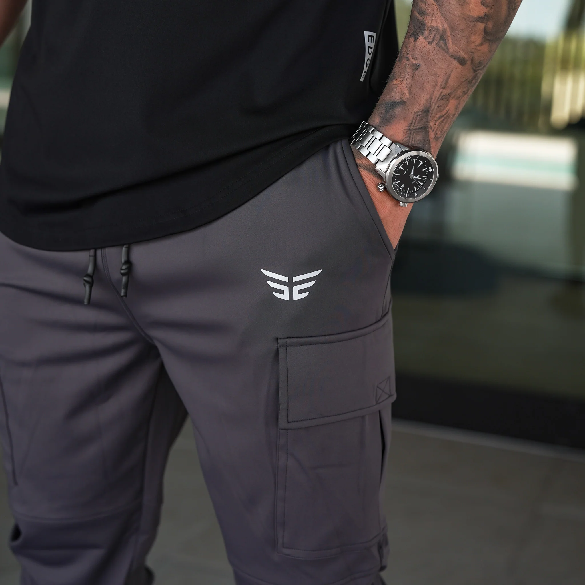 Performance Tech Joggers - Shadow Grey - Image 4