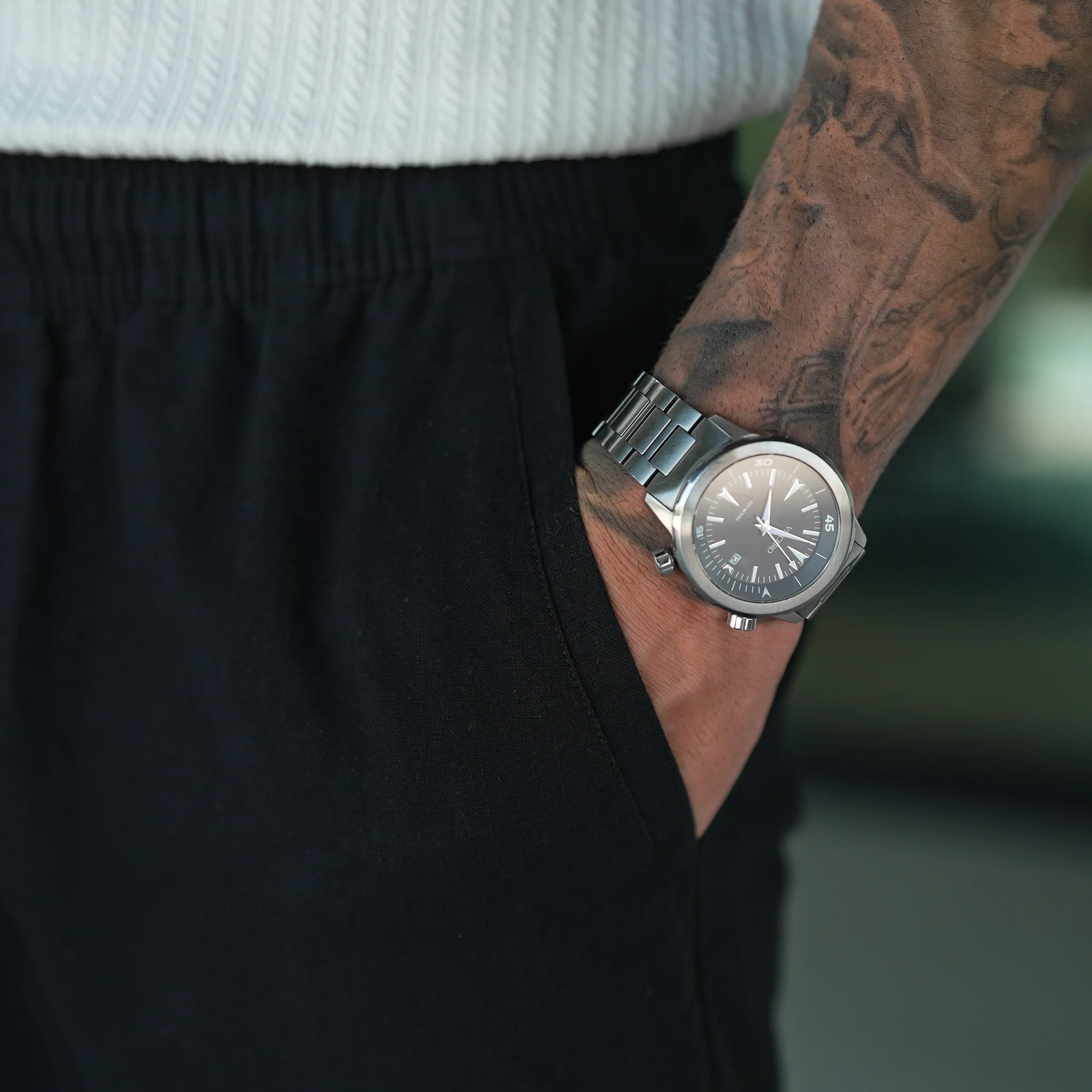 Premium Linen Pants - Black - Image 4