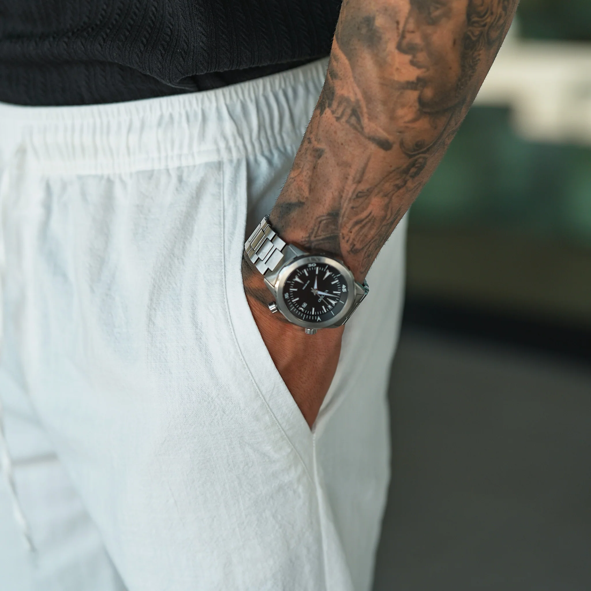 Premium Linen Pants - White - Image 4