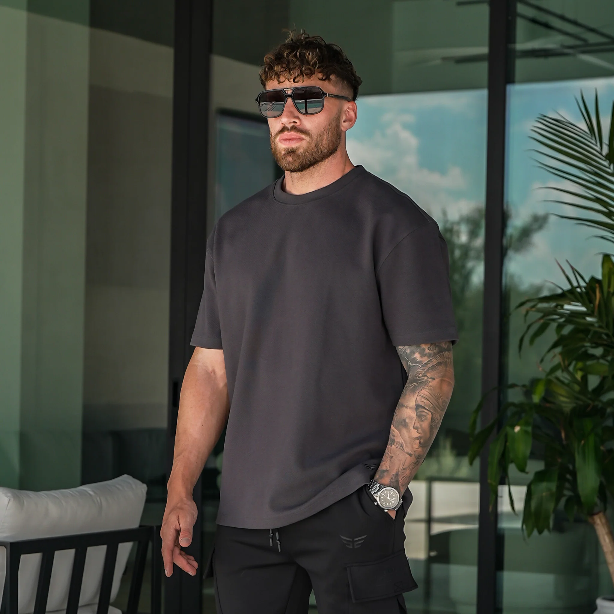 Shadow Tee - Grey - Image 7